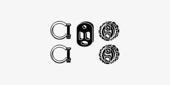 MONTAGESATZ ABGASANLAGE