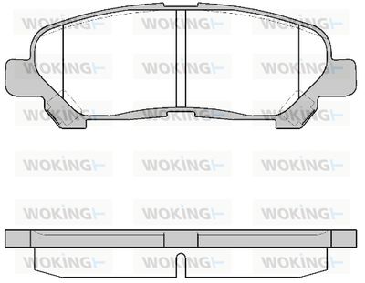 Комплект тормозных колодок, дисковый тормоз WOKING P12133.00 для TOYOTA (GAC) HIGHLANDER