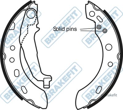 APEC Brake Shoe Set BSH1036