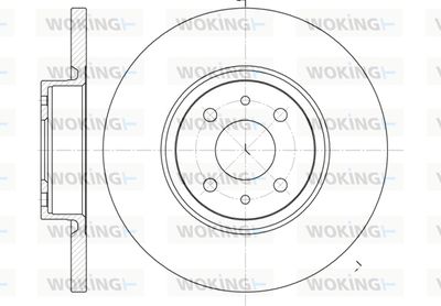 WOKING D6860.00 Тормозные диски  для LANCIA LYBRA SW (839_) 1.6 16V (839BXA1A)