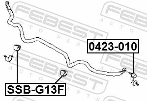 BUCSA BARA STABILIZATOARE FEBEST SSBG13F 1