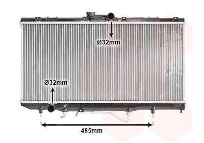 VAN WEZEL 53002146 Радиатор охлаждения двигателя  для TOYOTA CELICA (Тойота Келика)
