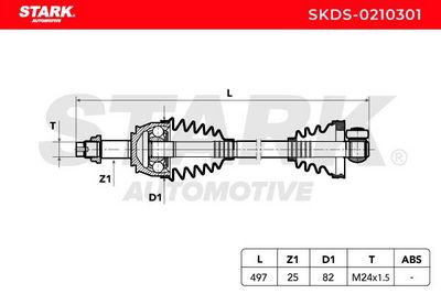 полуоска STARK SKDS-0210301