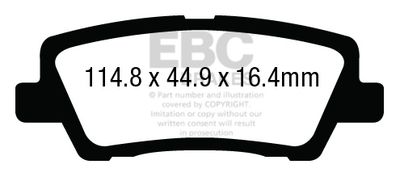 Комплект тормозных колодок, дисковый тормоз EBC Brakes DP33012C для CADILLAC ATS