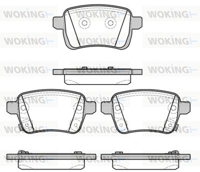 WOKING P15503.22 Тормозные колодки и сигнализаторы для OPEL CORSA E Фургон/хетчбэк (X15) 1.3 CDTI (08) WOKING P15503.22 Тормозные колодки и сигнализаторы для OPEL CORSA E Фургон/хетчбэк (X15) 1.3 CDTI (08)