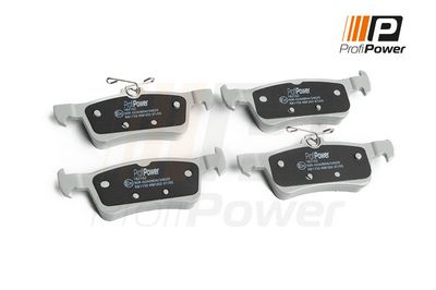 stabdžių trinkelių rinkinys, diskinis stabdys 1B2162 ProfiPower