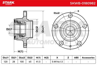 комплект колесен лагер STARK SKWB-0180982