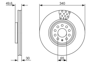 Brake Disc 0 986 479 734