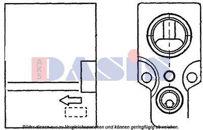 Расширительный клапан, кондиционер AKS DASIS 840104N для OPEL MOVANO