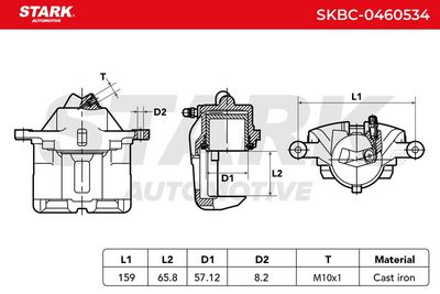 спирачен апарат STARK SKBC-0460534