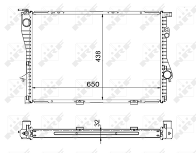 Радиатор, охлаждение двигателя WILMINK GROUP WG1722545 для BMW 7