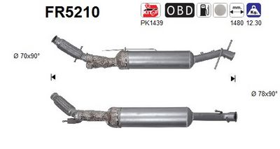 FILTRU FUNINGINE/PARTICULE SIST.DE ESAPAMENT