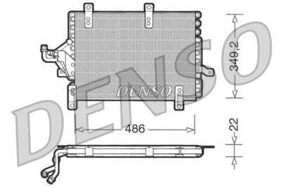 DENSO DCN09141 Радиатор кондиционера  для ALFA ROMEO 155 (Альфа-ромео 155)