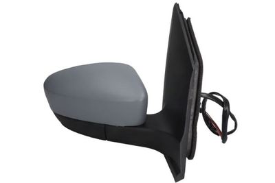 Zijspiegel Rechts (elektrisch, in reliëf, met verwarming, under-coated) past: SEAT MII SKODA CITIGO VW UP 08.11-03.17