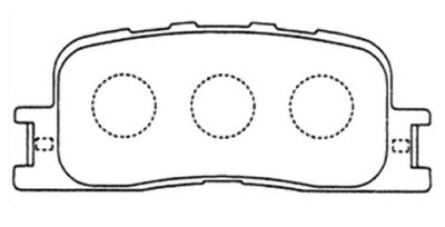 Комплект тормозных колодок, дисковый тормоз ASVA AKD-1064 для TOYOTA WISH