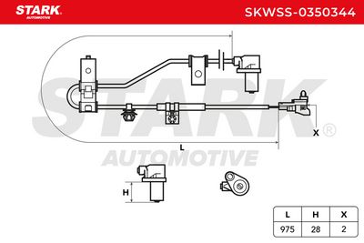 датчик, обороти на колелото STARK SKWSS-0350344