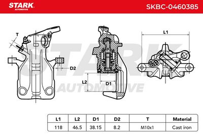 спирачен апарат STARK SKBC-0460385