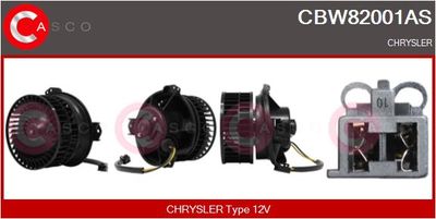 CASCO CBW82001AS Вентилятор салону для CHRYSLER (Крайслер)
