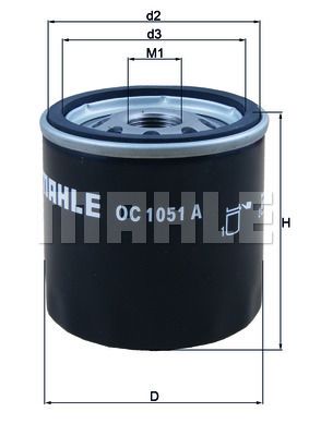 Масляный фильтр KNECHT OC 1051 A для FORD B-MAX