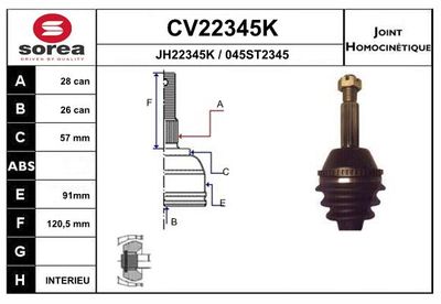 GELENKSATZ ANTRIEBSWELLE