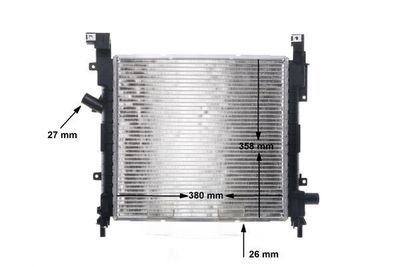 RADIATOR RACIRE MOTOR MAHLE CR1350000S 11