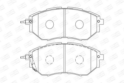 BREMSBELAGSATZ SCHEIBENBREMSE CHAMPION 572638CH 1