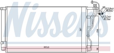 CONDENSATOR CLIMATIZARE NISSENS 940244 6