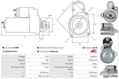 STARTER AS-PL S1144P 4