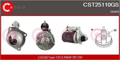 CASCO Startmotor / Starter Genuine (CST25110GS)