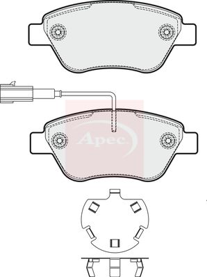 APEC Brake Pad Set, disc brake PAD1775