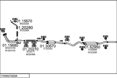 SISTEM DE ESAPAMENT MTS VW0027820A001638
