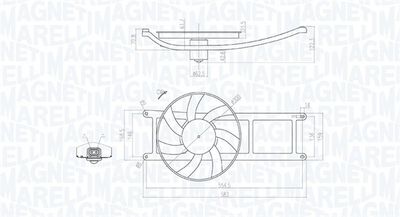 MAGNETI MARELLI Lüfter, Motorkühlung
