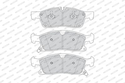 BREMSBELAGSATZ SCHEIBENBREMSE FERODO FDB4403 1