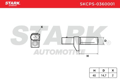 импулсен датчик, колянов вал STARK SKCPS-0360001