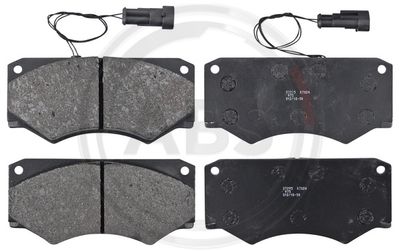 A.B.S. 37295 Тормозные колодки и сигнализаторы для IVECO DAILY II Фургон 59-12 V (13154404, 13154411, 13154412, 13154417,...