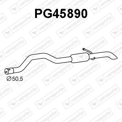 Глушитель выхлопных газов конечный VENEPORTE PG45890 для PEUGEOT RIFTER