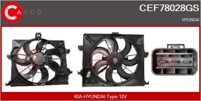 MOTOR ELECTRIC VENTILATOR CASCO CEF78028GS