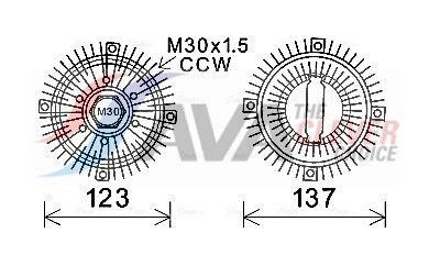 CUPLA VENTILATOR RADIATOR
