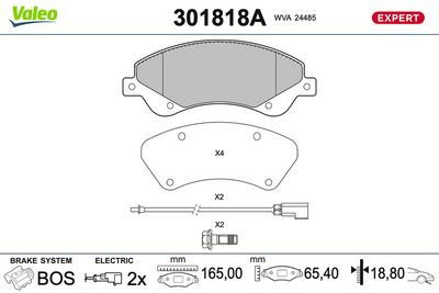 BREMSBELAGSATZ SCHEIBENBREMSE