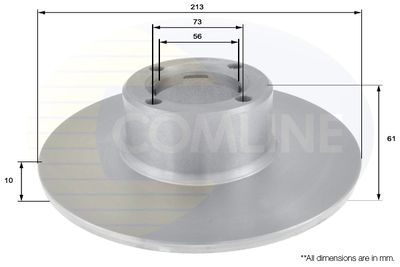 Тормозной диск COMLINE ADC1304 для ROVER MINI-MOKE
