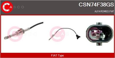 SENZOR TEMPERATURA GAZE EVACUARE CASCO CSN74F38GS