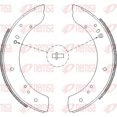Brzdové pakny REMSA 4283.00