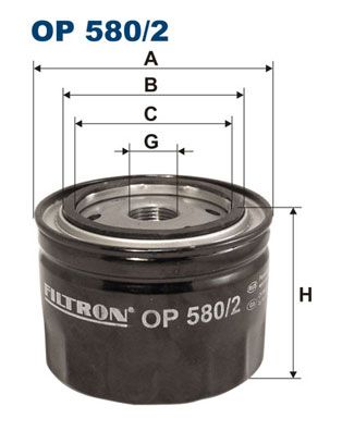 Масляный фильтр FILTRON OP 580/2 для ROVER STREETWISE