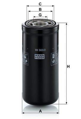 Hydraulisch filter (geschroefd) past: FENDT 307 C FARMER, 307 C TURBO FARMER, 307 CA FARMER, 307 CI FARMER 2WD, 307 CI FARMER 4WD, 308 C FARMER, 308 CA FARMER, 308 CI FARMER, 309 C TURBO FARMER