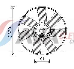 VENTILATOR RADIATOR AVA Clever Choice VN7538 1
