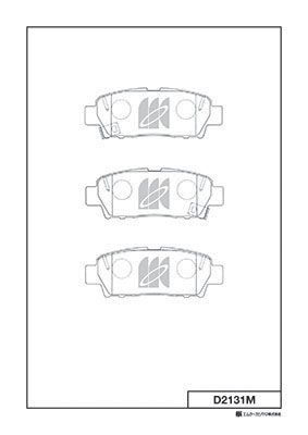 Комплект тормозных колодок, дисковый тормоз MK Kashiyama D2131M для TOYOTA AVALON