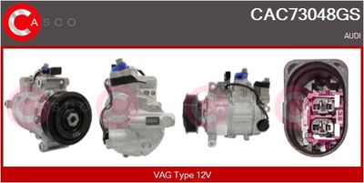 CASCO CAC73048GS Компрессор кондиционера для AUDI A4 B8 Avant (8K5) 3.0 TDI quattro