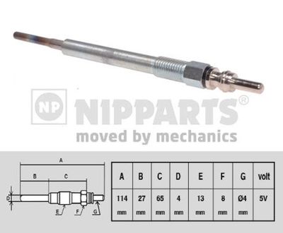 Свеча накаливания NIPPARTS N5713015 для MAZDA 5