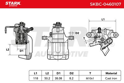 спирачен апарат STARK SKBC-0460107