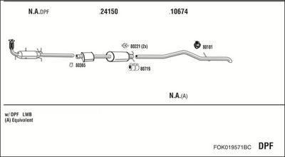 SISTEM DE ESAPAMENT WALKER FOK019571BC